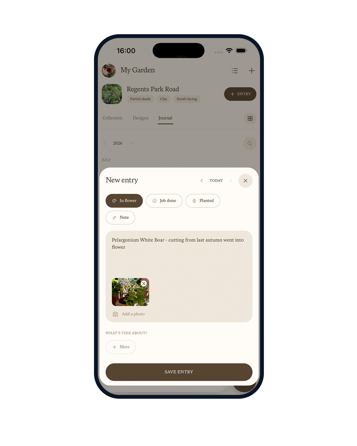 Fenn — Garden diary & Plots